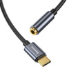BASEUS ADAPTER AUDIO USB-C DO MINI JACK 3,5MM DO TELEFONÓW IPHONE