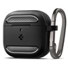 SPIGEN ETUI RUGGED ARMOR DO APPLE AIRPODS 4 MATTE BLACK ANTYWSTRZĄSOWE