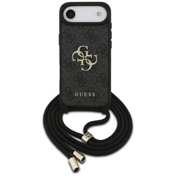 Etui Guess 4G Big Logo Cord Stap         Crossbody do iPhone Air czarny