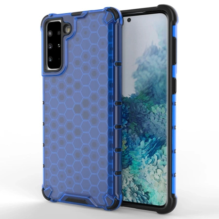 HURTEL HONEYCOMB PANCERNE ETUI DO SAMSUNG GALAXY S21 PLUS 5G Z ŻELOWĄ RAMKĄ