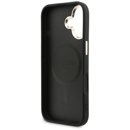 Etui Guess Perforated 4G MagSafe do iPhone 17 czarny