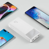 Baseus Bipow powerbank z szybkim ładowaniem 20000mAh 15W biały (Overseas Edition) + kabel USB-A - Micro USB 0.25m biały (PPBD050102)