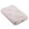 Zestaw Guess GUBPM5P14L4GEMGP iPhone14 Pro 6.1 hardcase + Powerbank 5000mAh MagSafe różowy/pink 4G Metal Logo