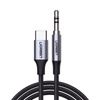 Ugreen kabel audio stereo AUX 3,5 mm mini jack - USB Typ C do telefonu tabletu 1m czarny ( 20192)