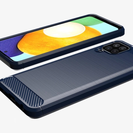 HURTEL ELASTYCZNE ETUI CARBON CASE DO SAMSUNG GALAXY A22 4G WYSOKA OCHRONA