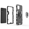 Ring Armor pancerne hybrydowe etui pokrowiec + magnetyczny uchwyt Samsung Galaxy A22 4G czarny