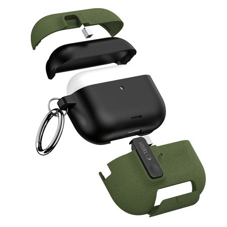 TECH-PROTECT SLIM HOOK APPLE AIRPODS PRO 3 OLIVE GREEN