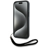 KARL LAGERFELD ETUI DO IPHONE 15 PRO SAFFIANO Z DROBNYM WZOREM STRIPES CORD