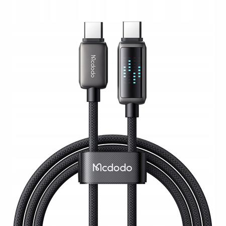 MCDODO USB-C FAST CHARGING CABLE FOR SAMSUNG APPLE USB TYPE C 100W 1M LED