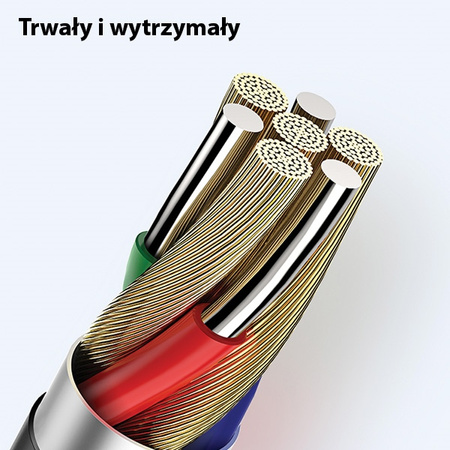 USAMS KABEL DO LIGHTNING DO IPHONE 12 13 14 1M PRZEWÓD 2A SZYBKA ŁADOWARKA