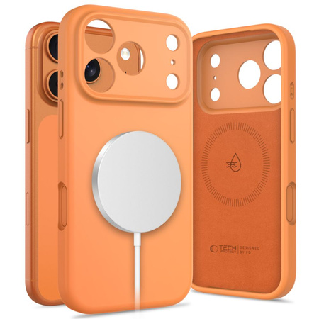 TECH-PROTECT SILICONE MAGSAFE IPHONE 17 PRO MAX COSMIC ORANGE