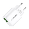 WOZINSKY ŁADOWARKA 2X USB-A 2,4A DO TELEFONÓW I URZĄDZEŃ BIAŁA KOMPAKTOWA