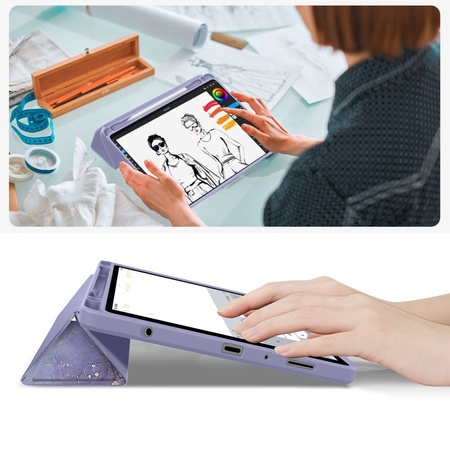 TECH-PROTECT SC PEN HYBRID GALAXY TAB A9 / A11 8.7 X110 / X115 / X133 / X135 VIOLET MARBLE