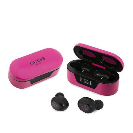 Guess słuchawki Bluetooth GUTWST31EM TWS + stacja dokująca magenta