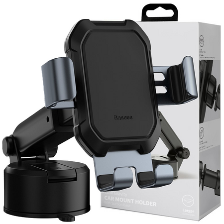 Baseus teleskopowy grawitacyjny uchwyt samochodowy na szybę deskę rozdzielczą czarny (SUYL-TK01)