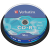 VERBATIM PŁYTA CD-R 700MB 52X DO NAGRYWANIA 10 SZTUK DANYCH AUDIO Z OCHRONĄ