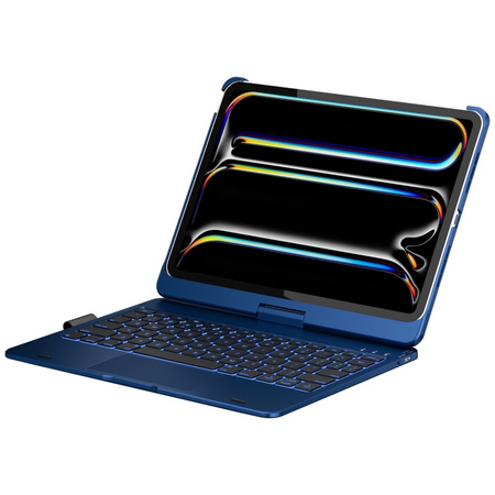 Etui Typecase Flexbook Touch             z klawiaturą do iPad Air 11" 2024/2025 błękitny pacyfik