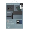 Etui na paszport UNIQ Belmont z Apple    Find My blokada RFID szaro niebieski