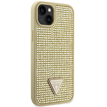 Etui Guess GUHCP14MHDGTPD na iPhone 14 Plus 6.7" - złote Rhinestone Triangle