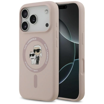 KARL LAGERFELD ETUI SILICONE KARL&CHOUPETTE RING MAGSAFE DO IPHONE 17 PRO