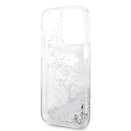 Karl Lagerfeld KLHCP14LLNKHCH iPhone 14 Pro 6,1" srebrny/silver hardcase Glitter Karl Head