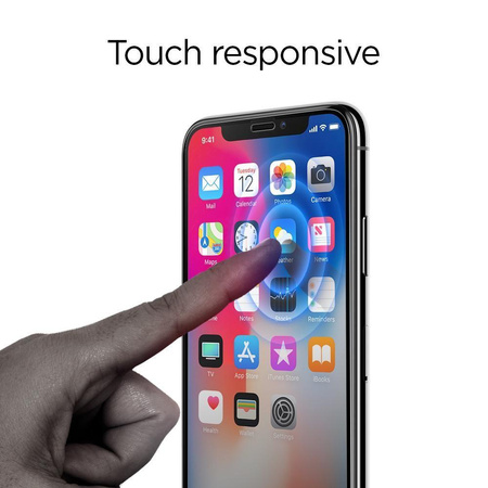SZKŁO HARTOWANE SPIGEN GLASS FC 2-PACK IPHONE 11 PRO BLACK