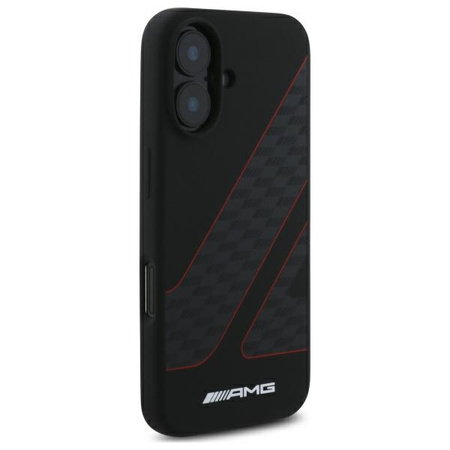 MERCEDES ETUI HARDCASE DO IPHONE 16 6,1 DO MAGSAFE CHECKERED FLAG PATTERN