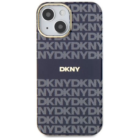 DKNY ETUI HARDCASE DO IPHONE 15 14 13 6.1 DO MAGSAFE WZÓR MONO I STRIPE IML