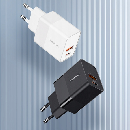 Mcdodo Phone Charger, Fast, USB, USB-C, 20W, for Iphone, universal, black