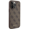 Etui Guess 4G Metal Gold Logo na iPhone 15 Pro Max - brązowe