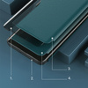 Eco Leather View Case elegancki futerał etui z klapką i funkcją podstawki iPhone 13 mini niebieski