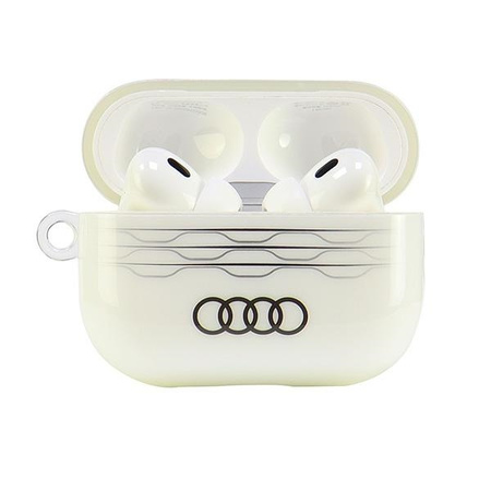 AUDI ETUI POKROWIEC DO AIRPODS PRO 2 Z GEOMETRYCZNYM WZOREM DO MAGSAFE