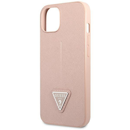 Guess GUHCP14MPSATLP iPhone 14 Plus 6,7" różowy/pink hardcase SaffianoTriangle Logo