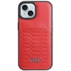 AUDI SYNTHETIC LEATHER CASE DO IPHONE 15 6.1 DO MAGSAFE HARDCASE WYSOKA