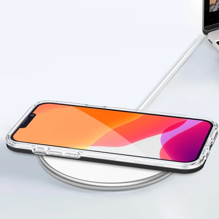 HURTEL CLEAR 3IN1 ETUI DO IPHONE 14 PLUS SILIKONOWY POKROWIEC Z RAMKĄ