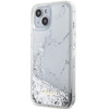 Etui Guess GUHCP14SLCSGSGH na iPhone 14 - białe Liquid Glitter Marble