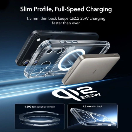 ESR ZESTAW CLASSIC HYBRID MAGSAFE DO IPHONE 17 PRO MAX Z SZKŁEM HARTOWANYM