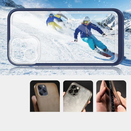 HURTEL ETUI POKROWIEC DO IPHONE 12 3IN1 Z RAMKĄ OCHRONA PRZED ZARYSOWANIAMI