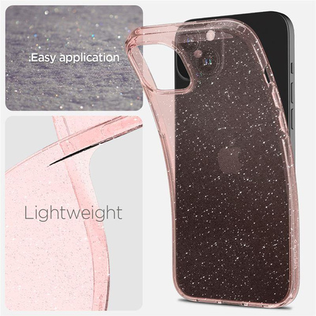 SPIGEN LIQUID CRYSTAL IPHONE 15 PLUS GLITTER CRYSTAL ROSE