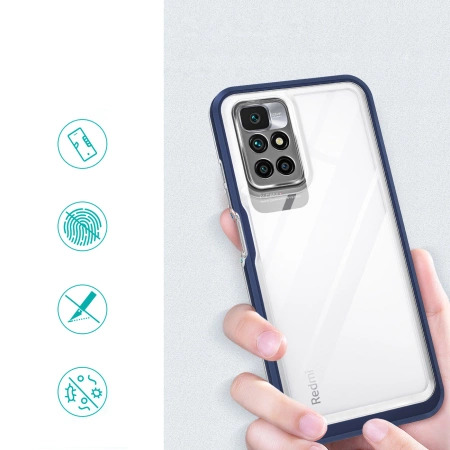 HURTEL ETUI CLEAR 3IN1 POKROWIEC DO XIAOMI REDMI 10 Z RAMKĄ PRZEZROCZYSTE