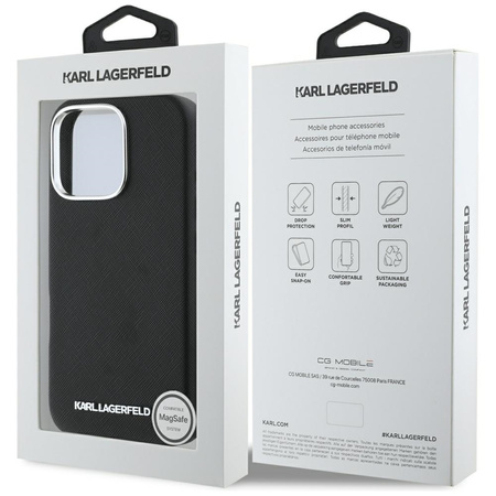 KARL LAGERFELD ETUI SAFFIANO FULL WRAPPED DO IPHONE 16 PRO Z LOGO