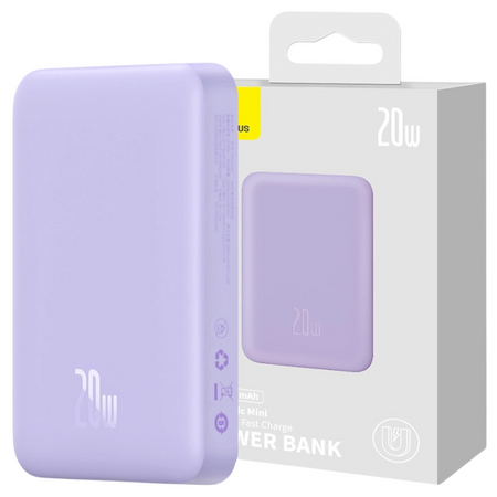 BASEUS POWERBANK MAGNETYCZNY 10000MAH DO MAGSAFE USB-C 20W TELEFON IPHONE