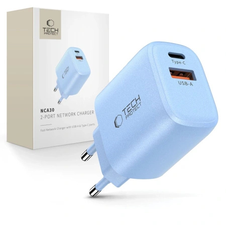 TECH-PROTECT ŁADOWARKA SIECIOWA NCA30 PD 30W QC3.0 DO TELEFONÓW USB-A