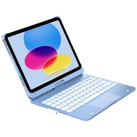 Etui Typecase Flexbook Touch             z klawiaturą do iPad 11" (A16) 2025 / iPad 10.9" 2022 jasno niebieski