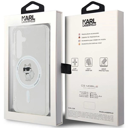 Etui Karl Lagerfeld IML Choupette MagSafe na Samsung Galaxy S24 - przezroczyste