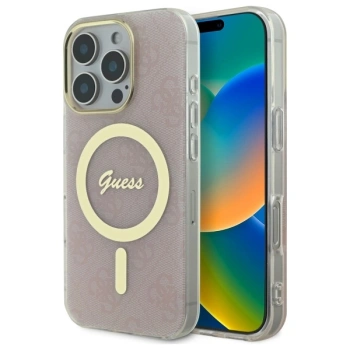 GUESS ETUI DO IPHONE 16 PRO DO MAGSAFE HARDCASE 4G IML OCHRONA NA TELEFON