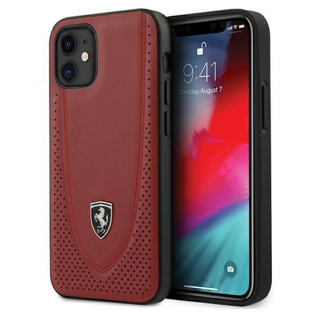 Ferrari FEOGOHCP12SRE iPhone 12 mini 5,4" czerwony/red hardcase Off Track Perforated