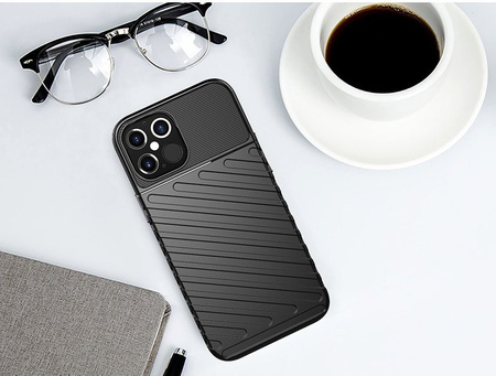 Thunder Case elastyczne pancerne etui pokrowiec Samsung Galaxy S21 Ultra 5G niebieski