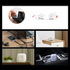 Baseus Traction Series zwijany kabel 3 w 1 USB Typ C - micro USB / USB Typ C / Lightning Power Delivery 100W 1,7m fioletowy (CAQY000005)