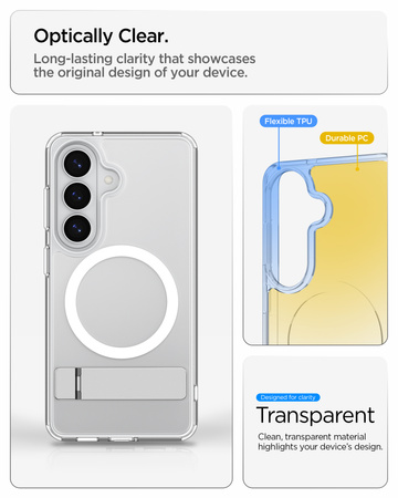 Spigen Ultra Hybrid S MagSafe, clear white - Samsung Galaxy S26
